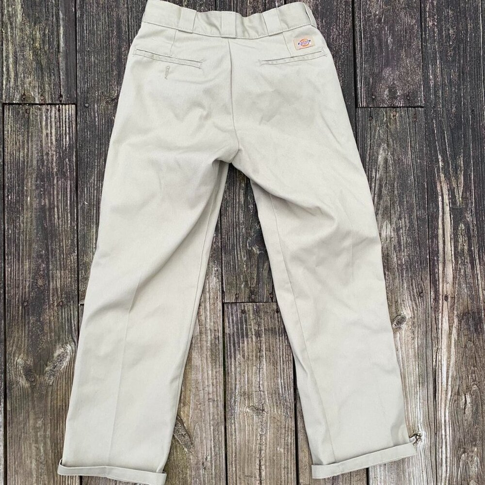 Vintage Tan Khaki Dickies 874 Original Fit Chino Pants 30x31 - Picture 2 of 4